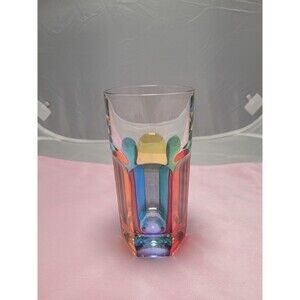 Rare ZECCHIN Handmade Venetian Crystal Glass Rainbow